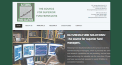 Desktop Screenshot of klitzbergfundsolutions.com